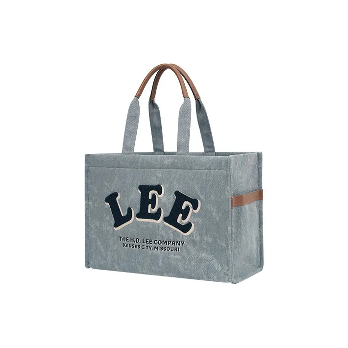 Lee Fabric Shoulder Bag, Tote, Handbag Large Size Women
s Washed Gray
