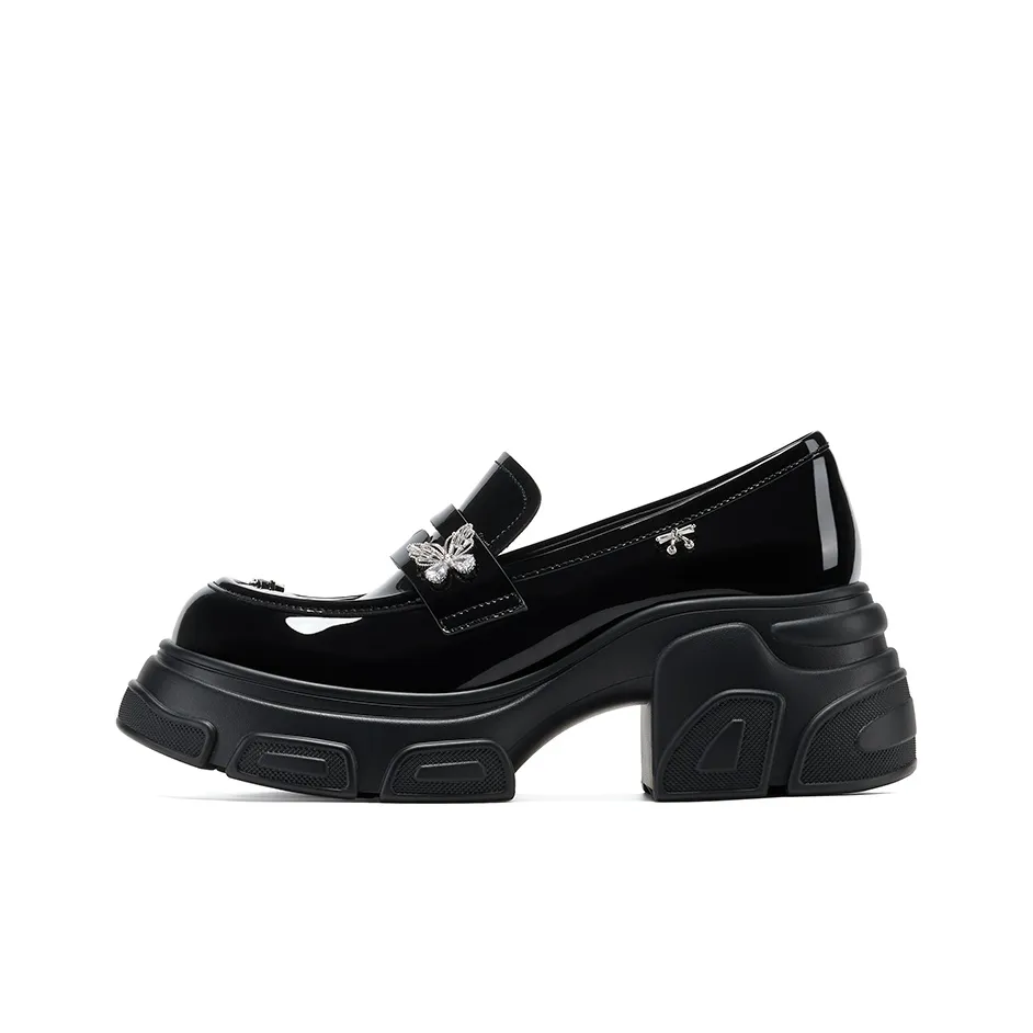 GG CC Loafers Women's Black