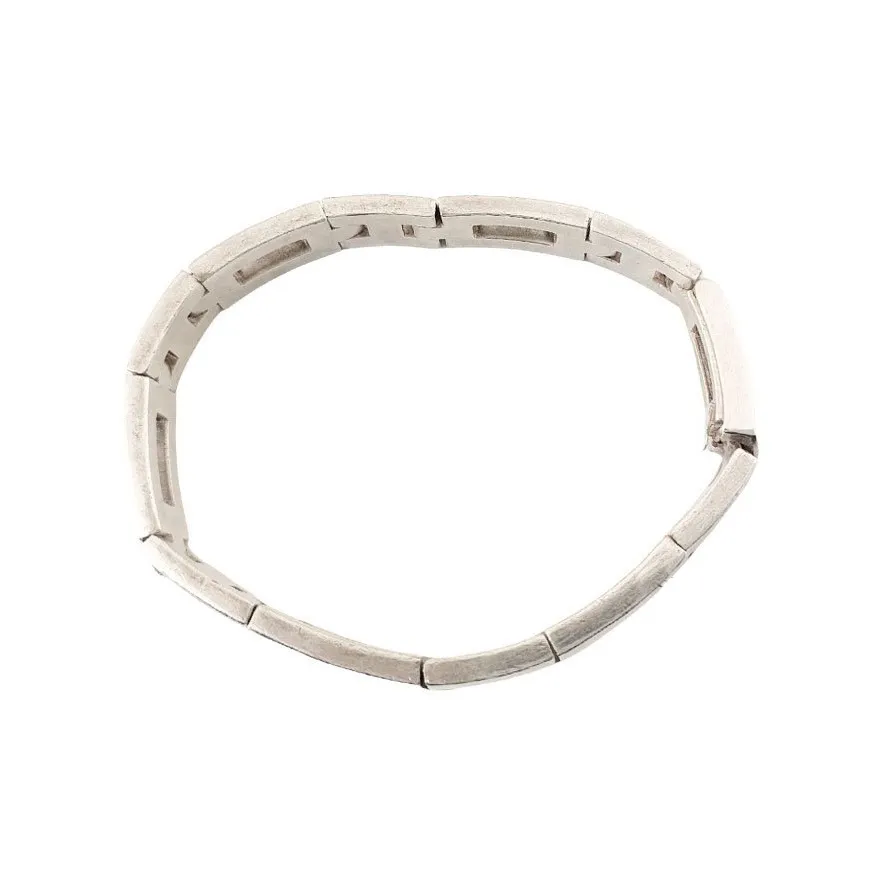 HERMES 925 Sterling Silver Bracelets Unisex Silver