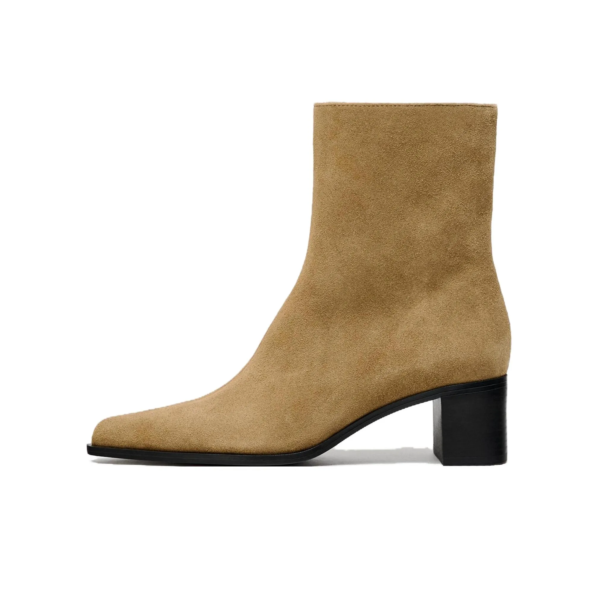 ZARA Ankle Boots 6 Cm Women
s Yellow