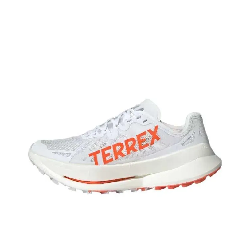 adidas Terrex Agravic Speed Ultra Low Top Trail Беговые кроссовки Мужские Белый Оранжевый