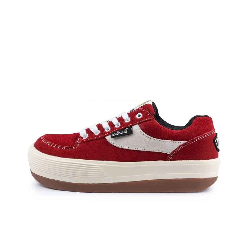 NORTHWAVE Cushioned Slip Resistant Lightweight Height Increasing Low Top Casual Shoes Unisex Red