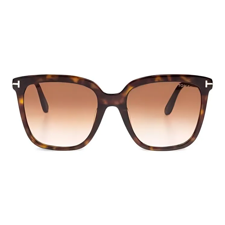 TF Ацетат Квадратные Солнцезащитные очки Женские Коричневый