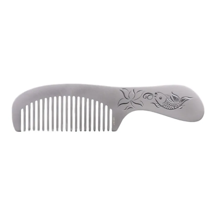 QINGFU 999 Fine Silver Hair Growth Comb Women's