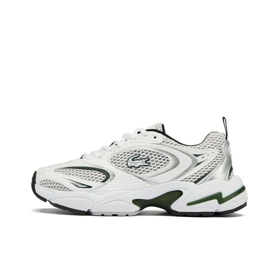 LACOSTE Collaboration Низкий Топ Casual Женский Белый Зеленый