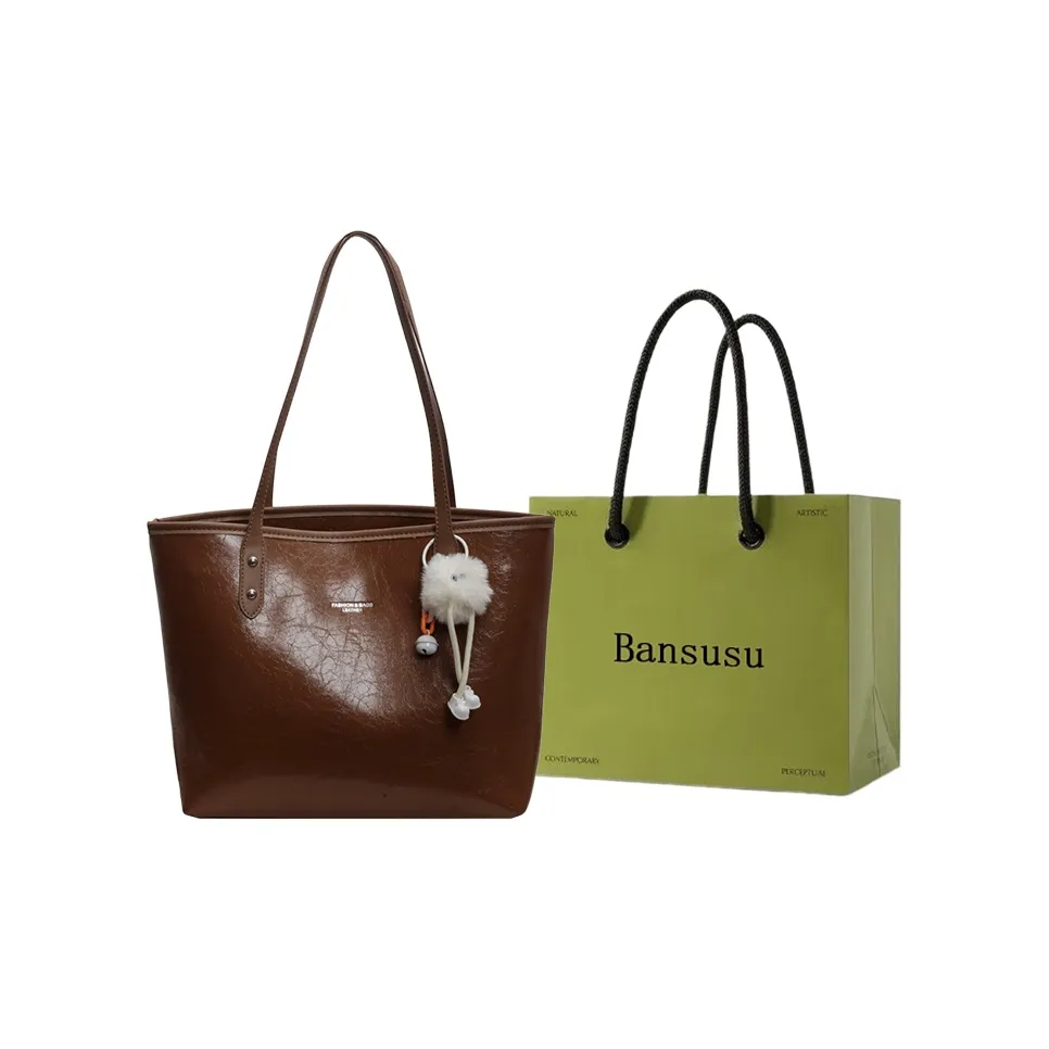 Bansusu ПУ (полиуретан) Сумка-тоут сумка через плечо Женская Экрю Черный Серебряный Коричневый Красный