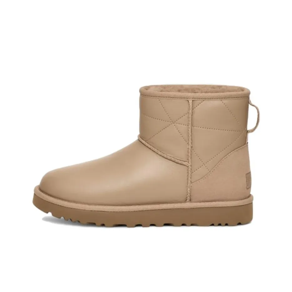 UGG CLASSIC MINI Pearlized Короткие Снежные Ботинки Унисекс Dune
