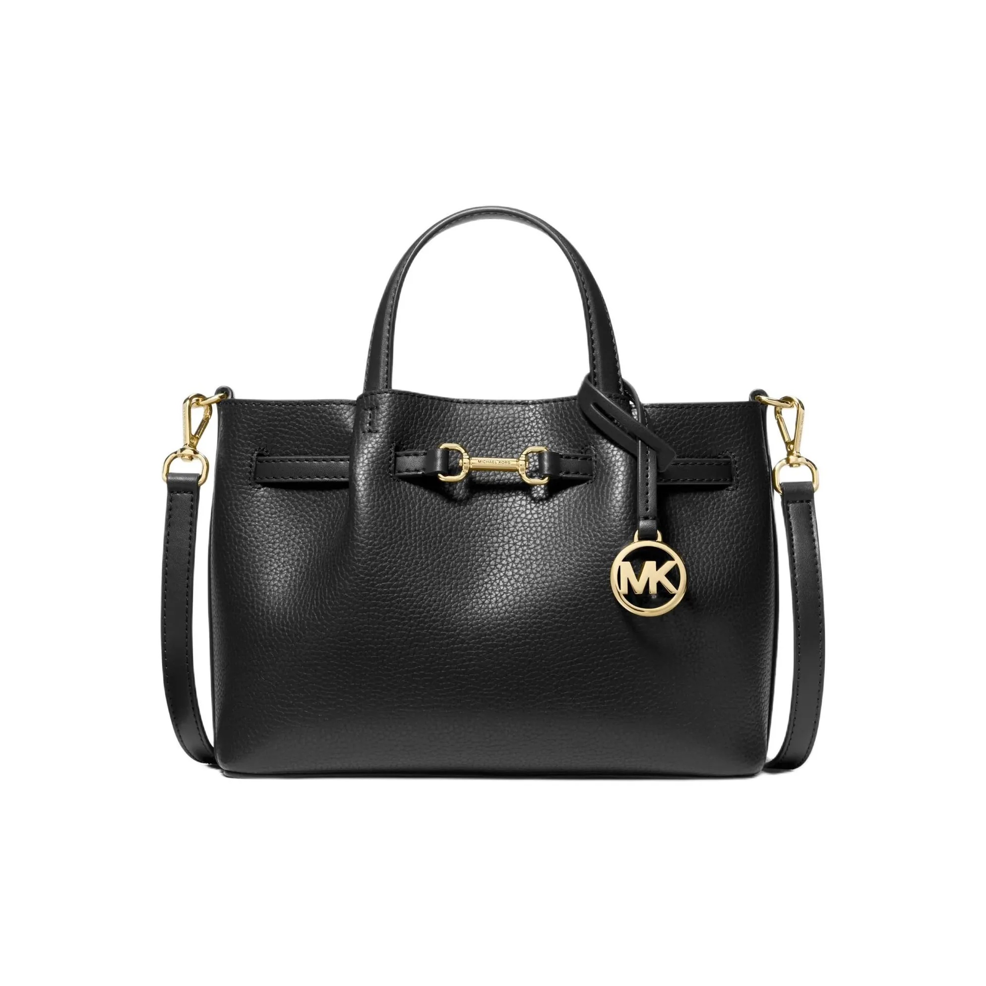 MICHAEL KORS Cow Leather Shoulder Bag, Crossbody Bag, Handbag Trumpets Women's Black