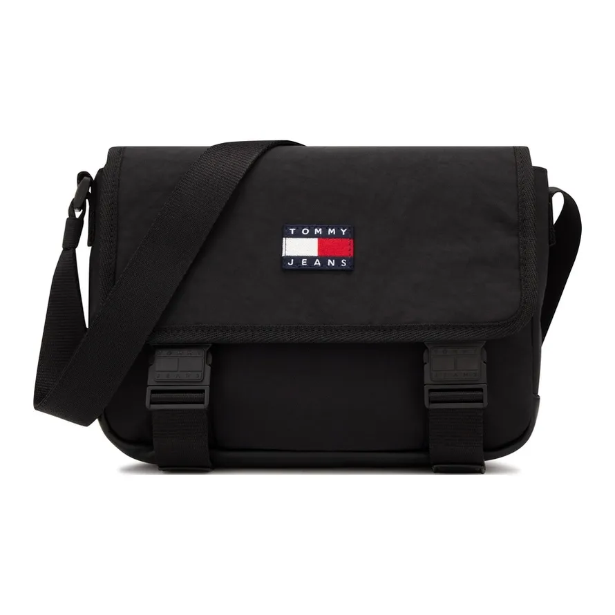 Tommy Hilfiger Polyamide Crossbody Bag Medium Size Men's Black