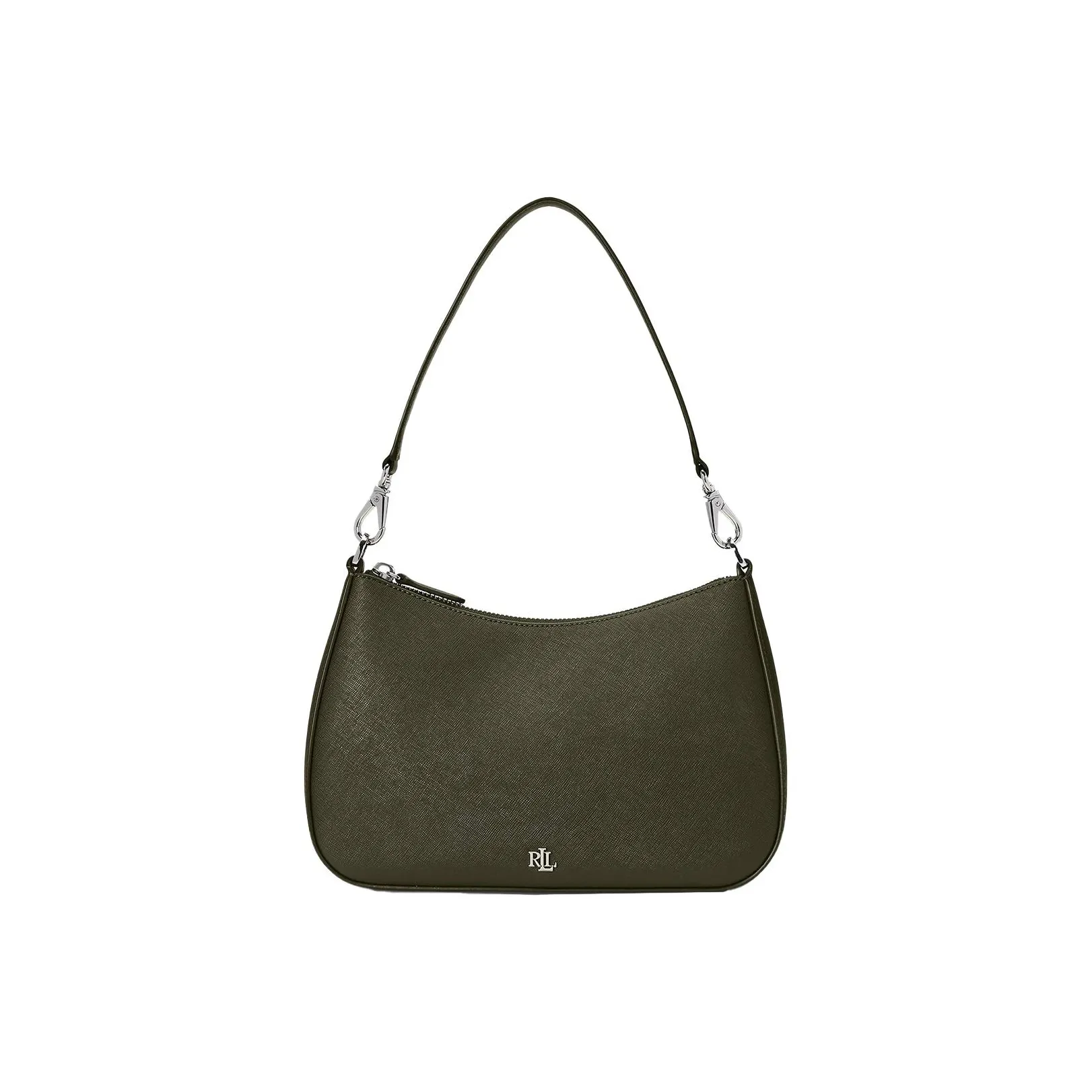 Ralph Lauren Leather Crossbody Bag, Shoulder Bag Women's Khaki Green