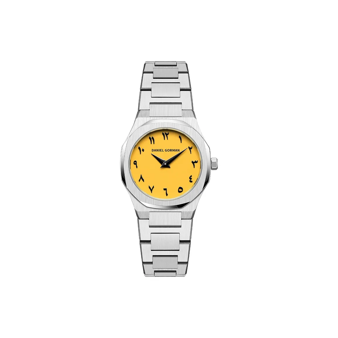 DANIEL GORMAN Hero Collection Кварцевый механизм нержавеющая сталь ремешок женские часы желтый циферблат