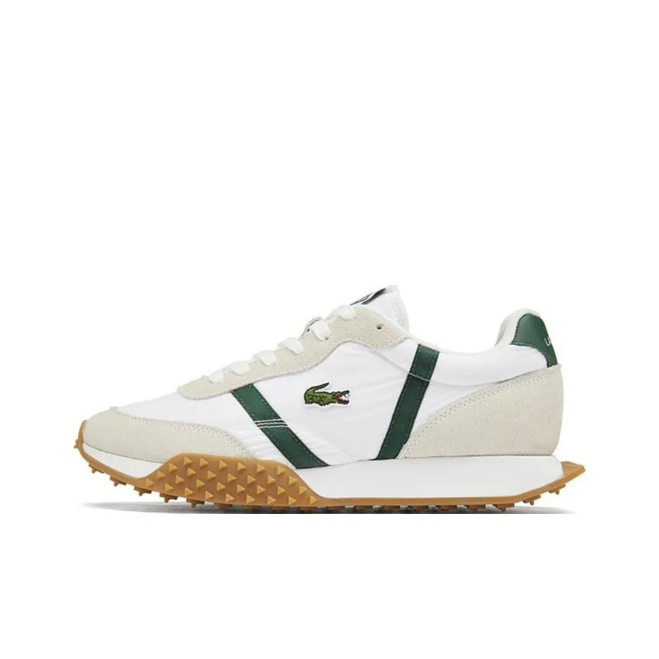 LACOSTE Collaboration Низкий Топ Casual Мужской Белый Зеленый Бежевый