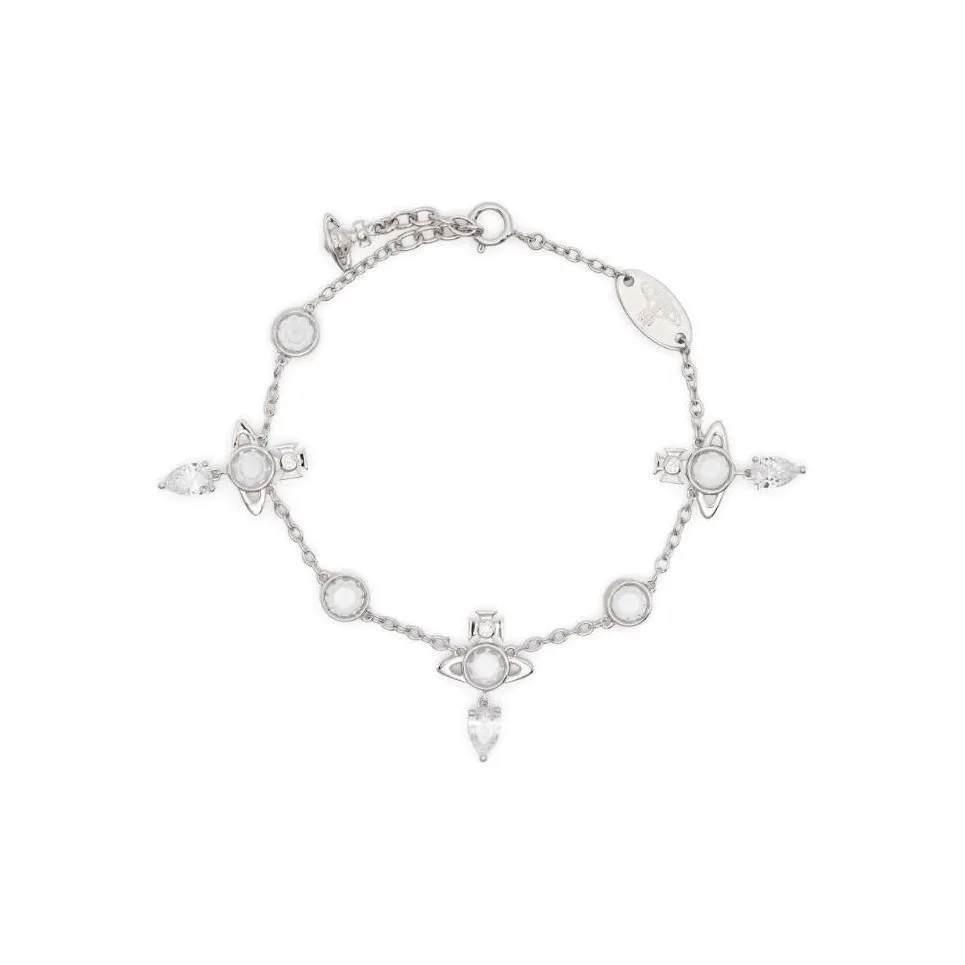 Vivienne Westwood Crystal, Recycled Silver Bracelets Women's Silver