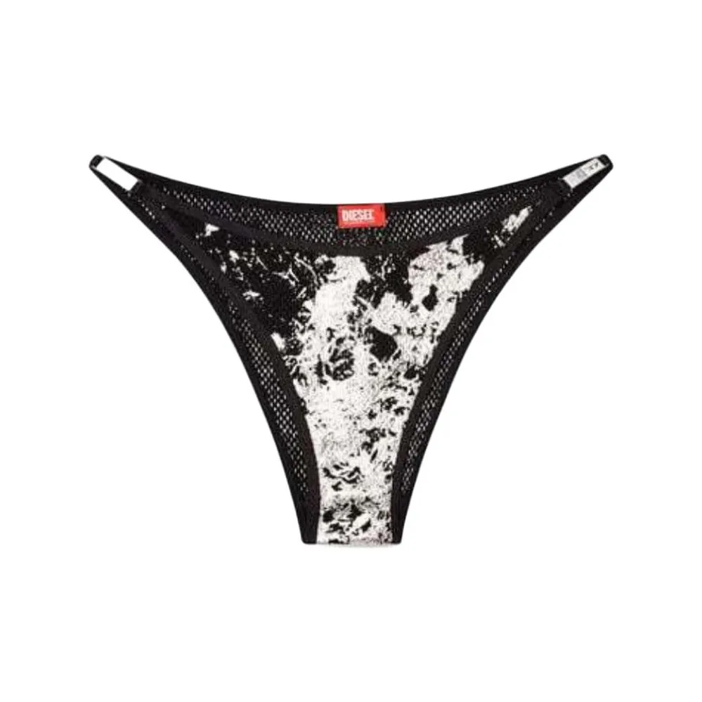 DIESEL Fishnet String Bikini 'Black'