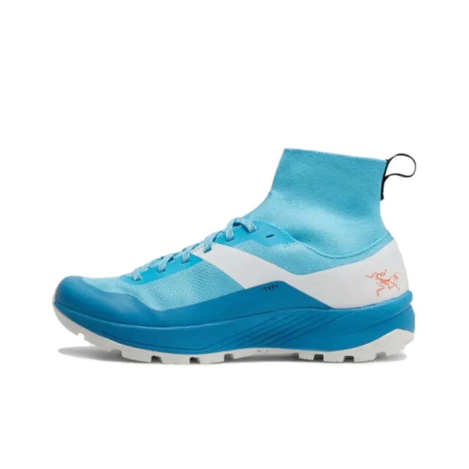 Arcteryx VERTE Амортизация устойчивость к истиранию поддержка высокие беговые кроссовки унисекс синий белый