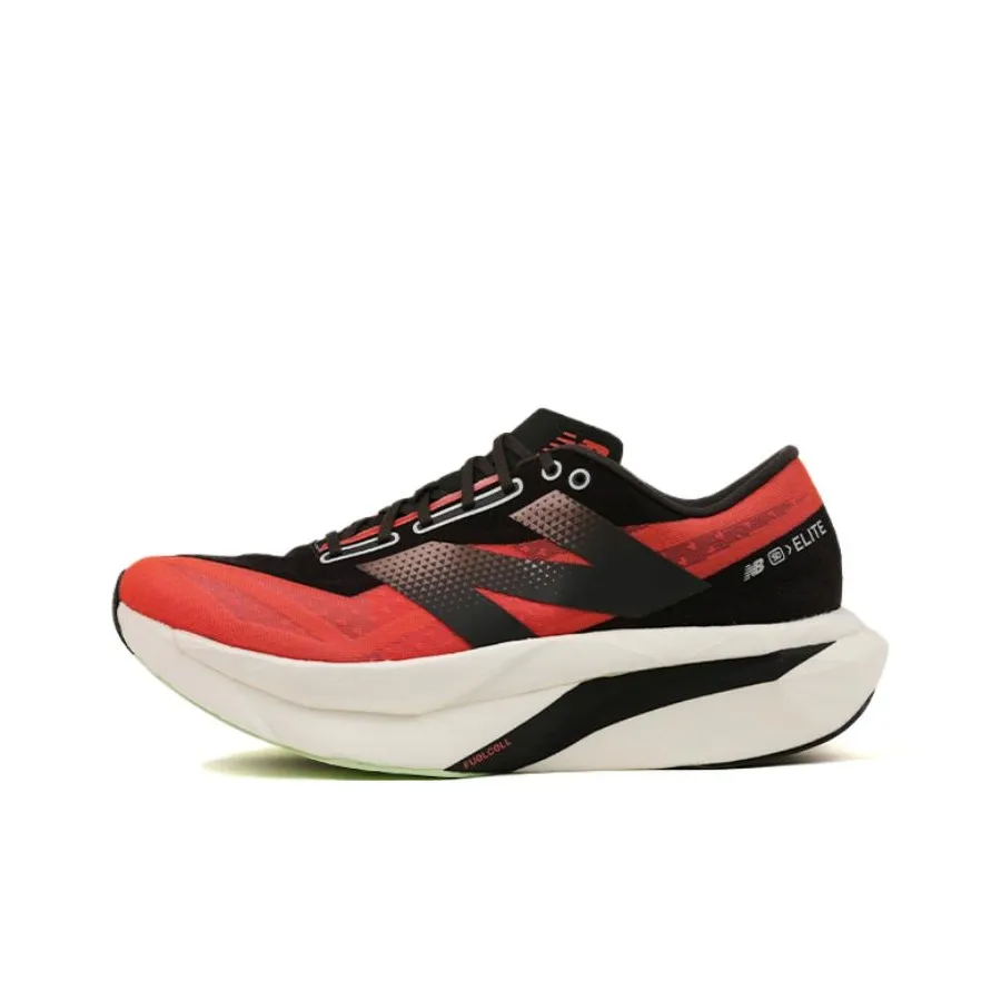New Balance Elite V4 Low Top Running Shoes Men's Red Black White