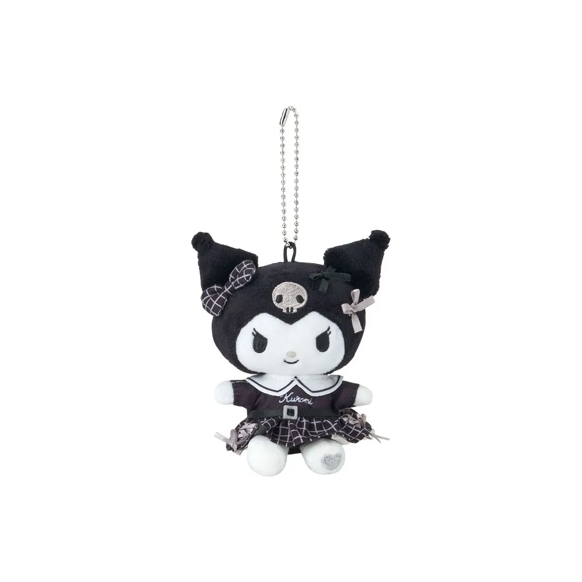 Санрио Kuromi Черный Белый Impression Куклы Плюшевый Брелок 17 см Высота