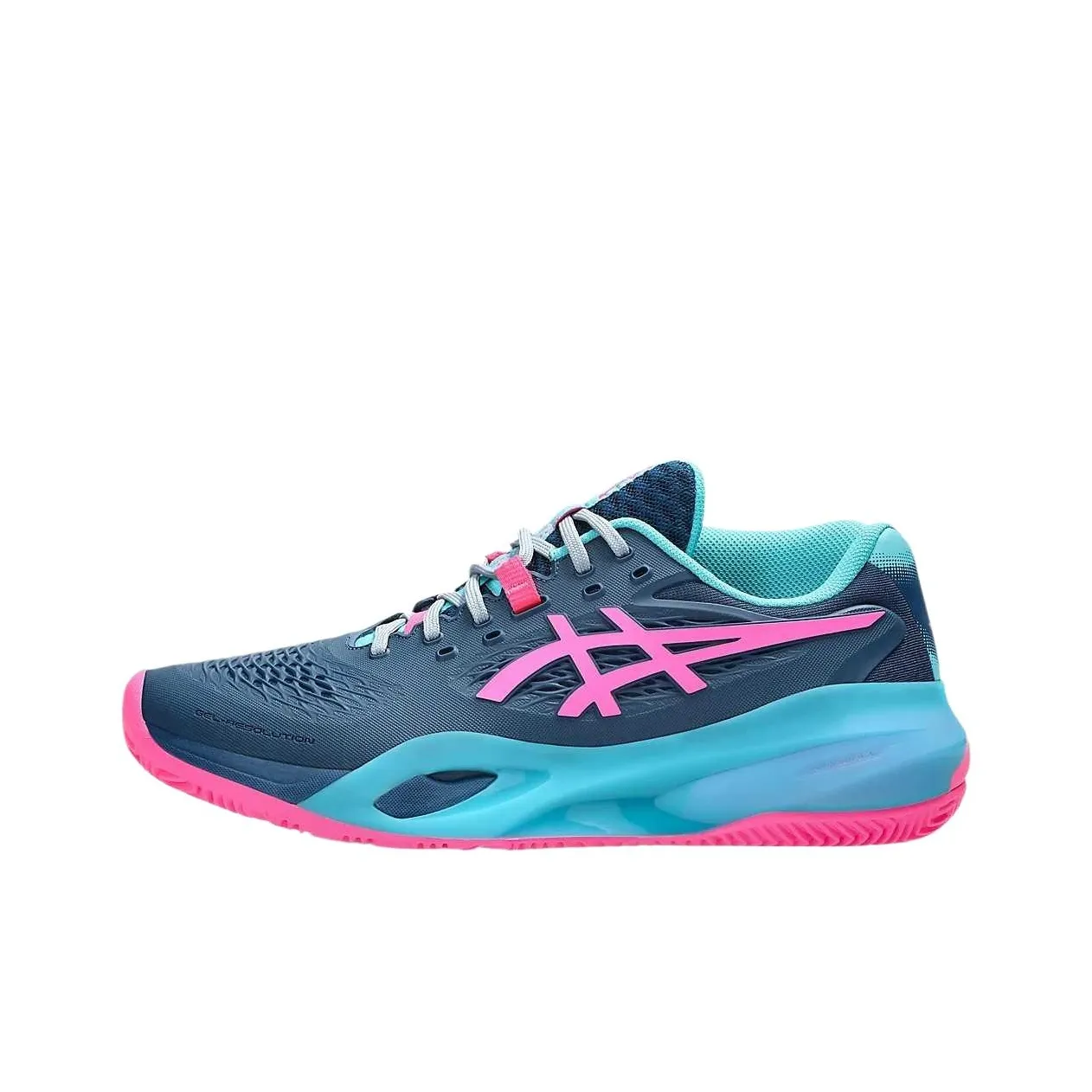 Asics Gel Resolution X Padel Mako Blue Hot Pink