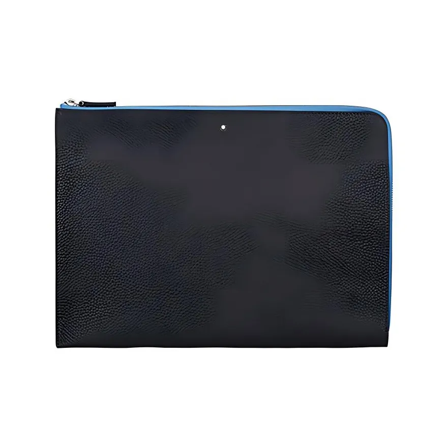 MONTBLANC Large Class Мягкая кожа с рельефной текстурой Клатч Мужской Черный