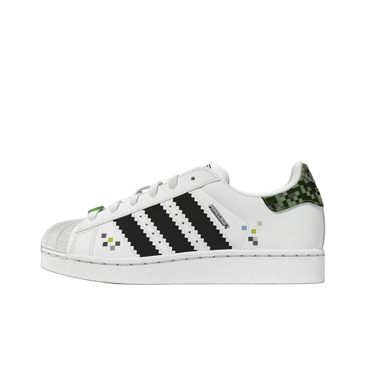 Adidas Originals SUPERSTAR Устойчивый к истиранию Низкий Топ Детский Скейтбординг Cloud White Core Black