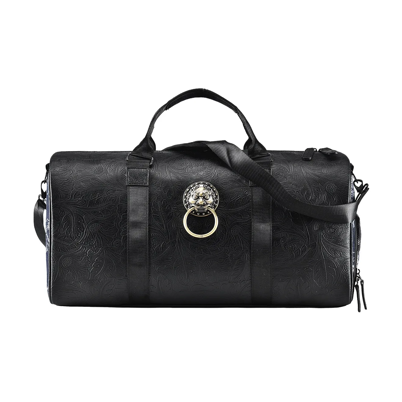 Hatsune Miku PVC Арахисовая текстура Водоотталкивающая Спортивная сумка Сумка Путешественная сумка Большая Унисекс Черная