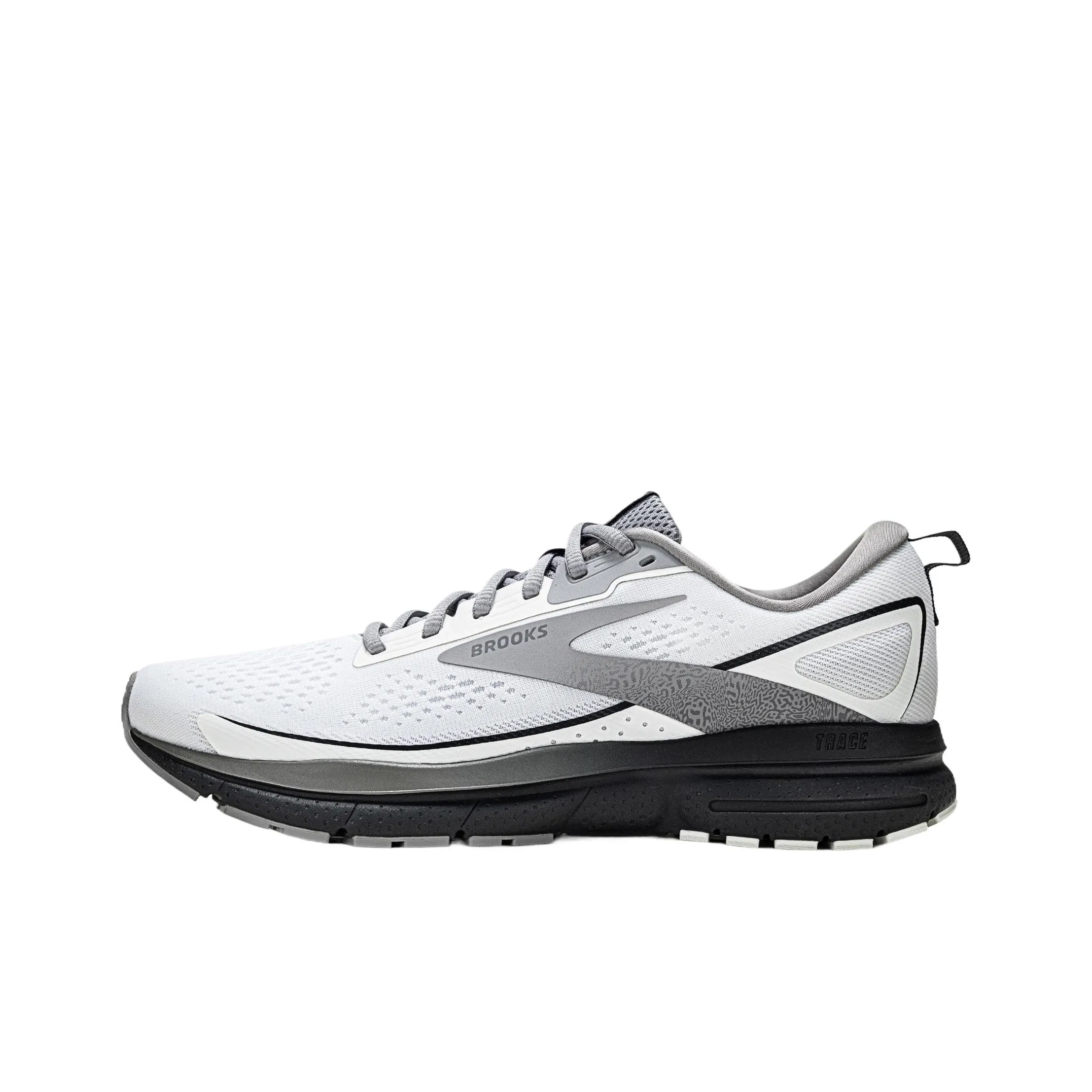 Brooks Cushioning And Abrasion Resistant Coverage Low Top Running Shoes Men's White