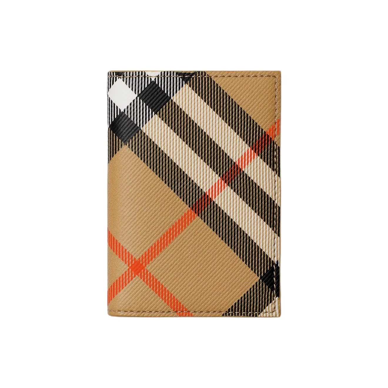 Burberry Складной Футляр Для Карт В Клетку 4 Отделения Для Карт 2 Отделения Со Свободным Доступом Вручную Прокрашенные Края