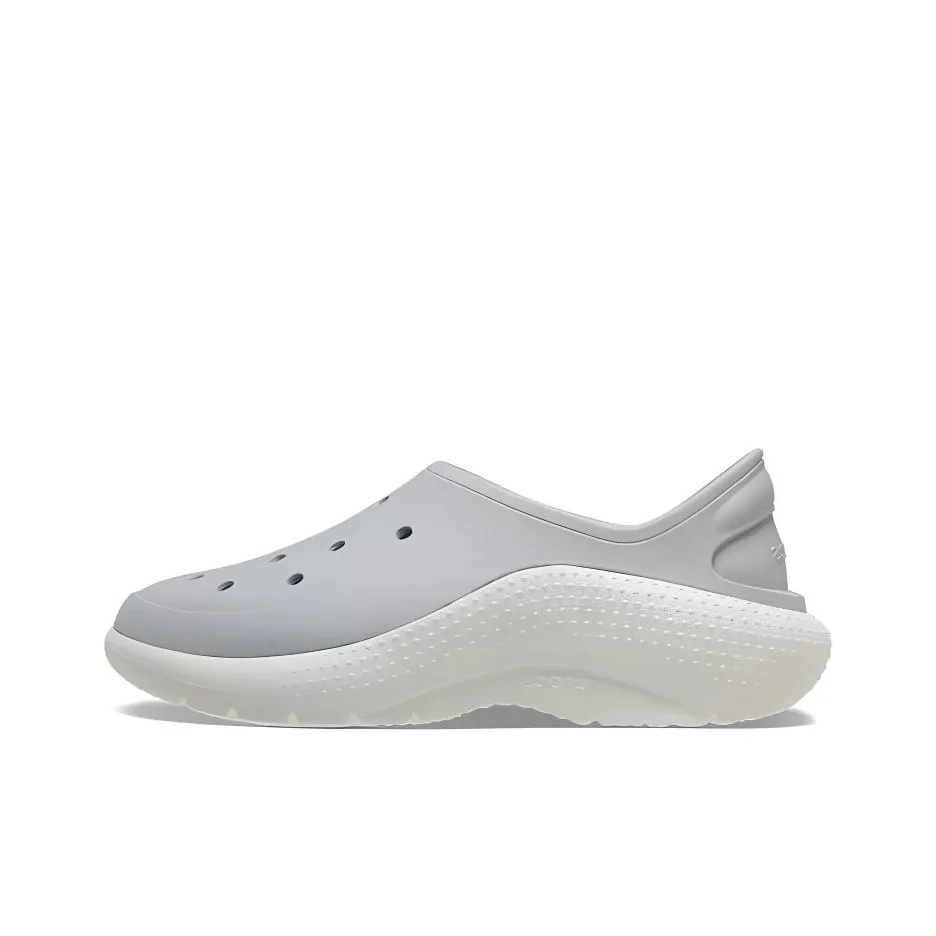 Crocs Non-slip Lightweight Low-Top Casual Shoes Unisex Gray White