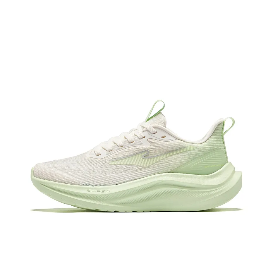 Erke Chase Wind 3.0 Cushioning Lightweight Low-Top Casual Running Shoes Women's Microcrystal White European Teal