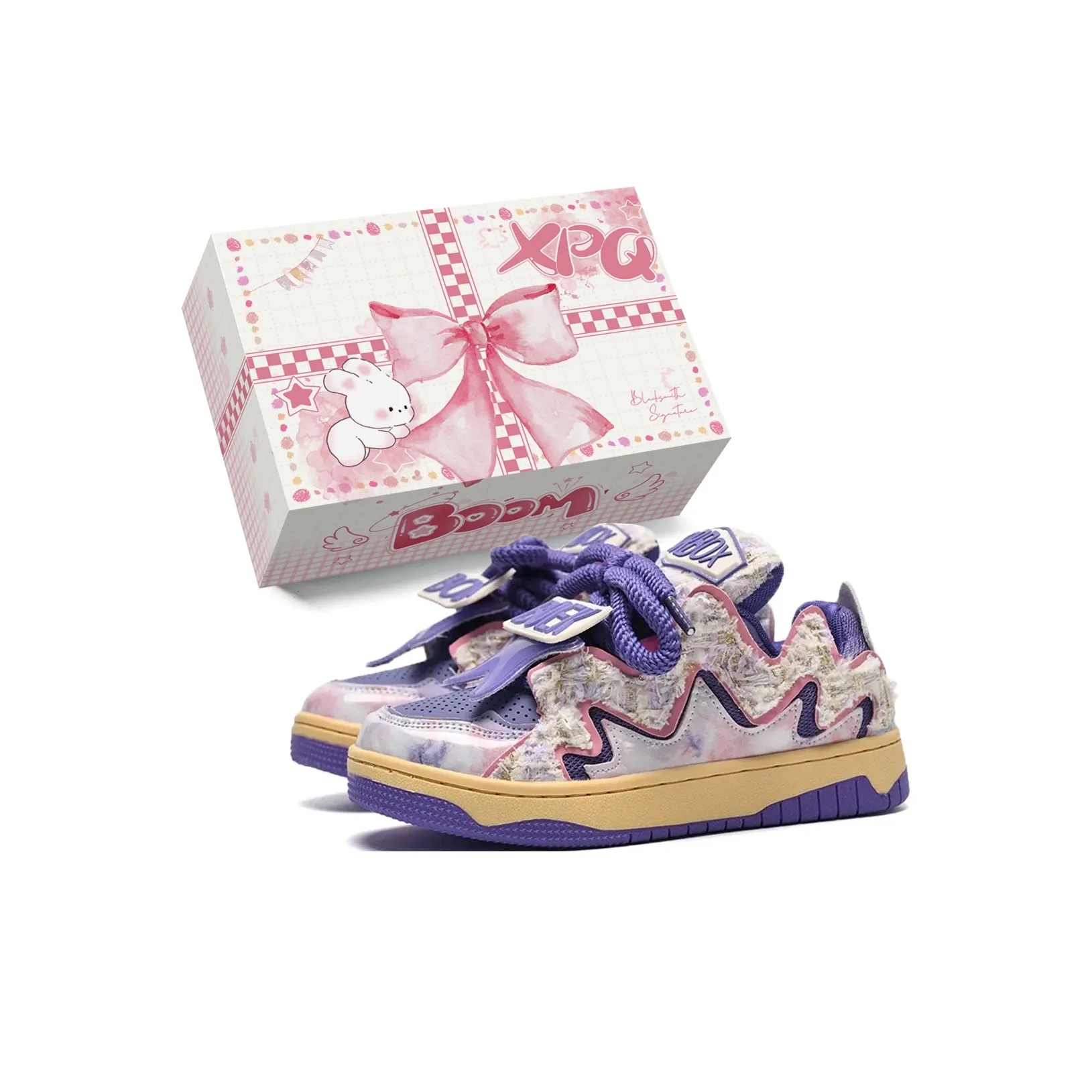 XPQ Coverage Anti Slip And Wear Resistant Low Top Skateboard Shoes Unisex