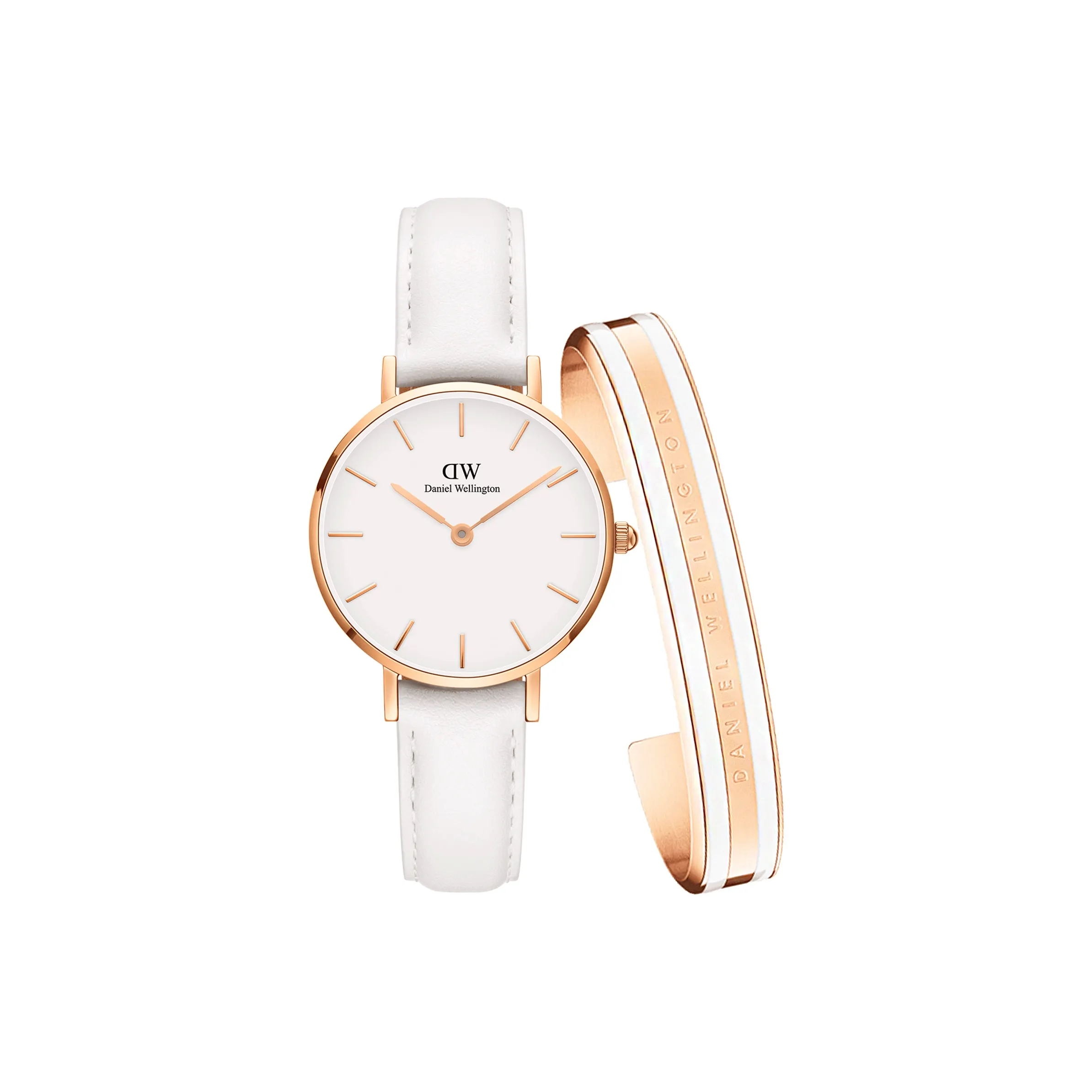 Daniel Wellington DW Watch DW Bangle Наручные часы Кварцевый механизм Белый циферблат Женские часы