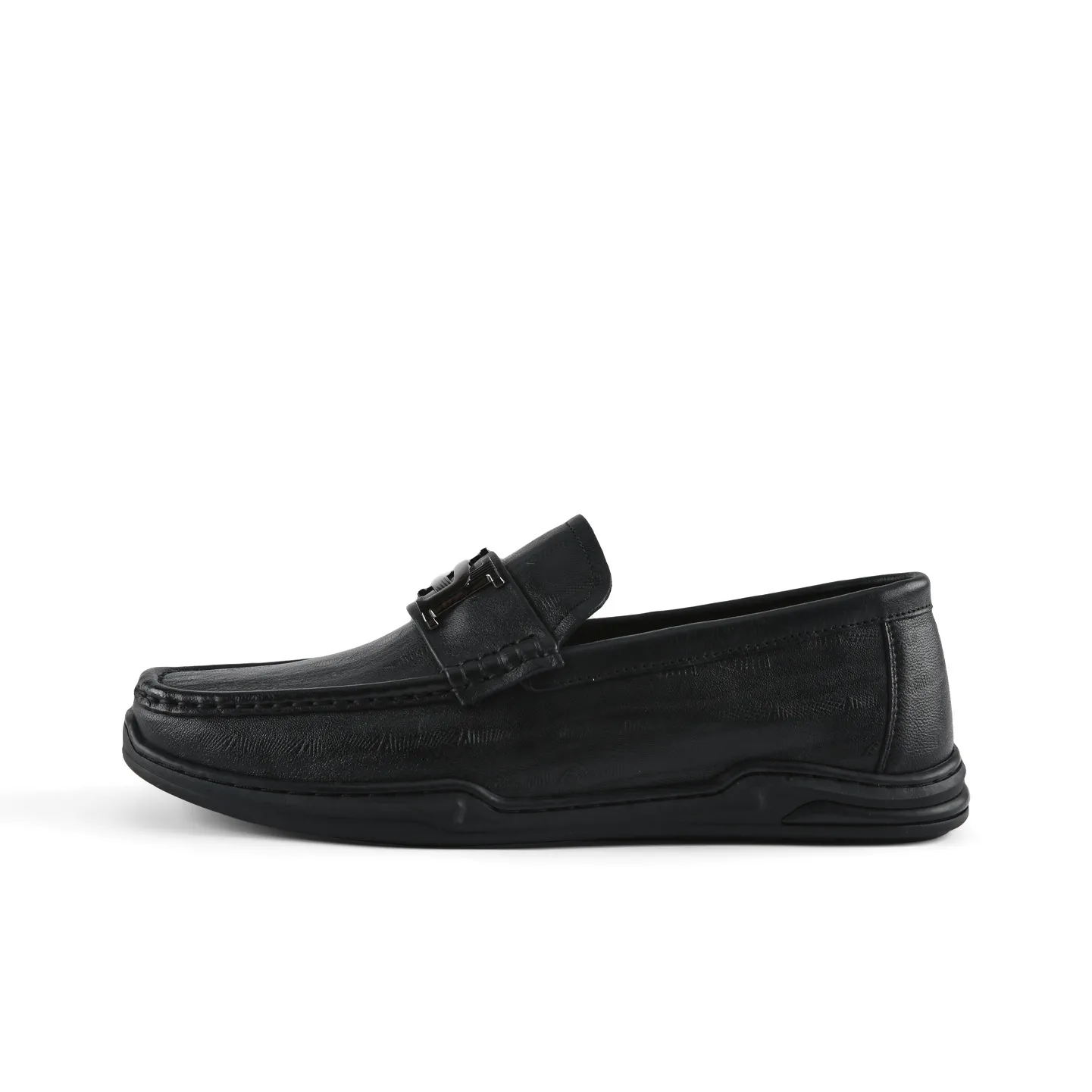 HLA Round Tip Embossed Metal Decorative Buckle Comfortable And Breathable Gentleman Casual Shoes