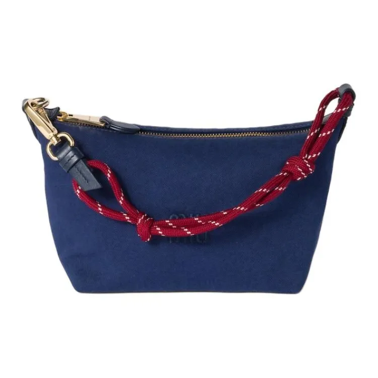 MIU MIU Cotton Handbag Regular Women's Indigo & Amaranth Red