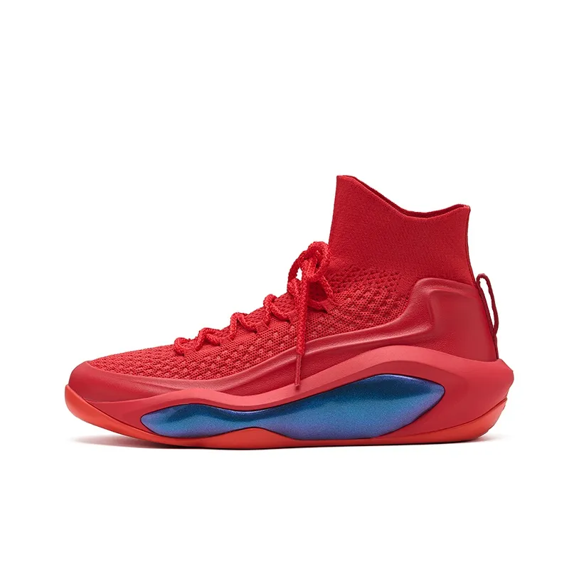 EQLZ EQUALIZER Cushioned Slip Resistant Abrasion Resistant High Top Basketball Shoes Unisex Snake Year Red