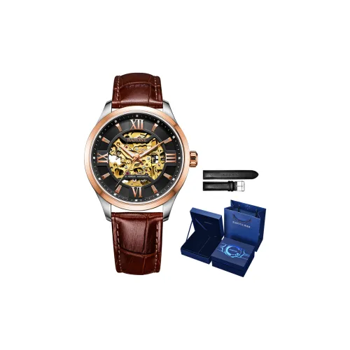 RARONE Автоматический Механический Movement Мужские Часы Warship Series 41mm*41mm*11mm Cut Out