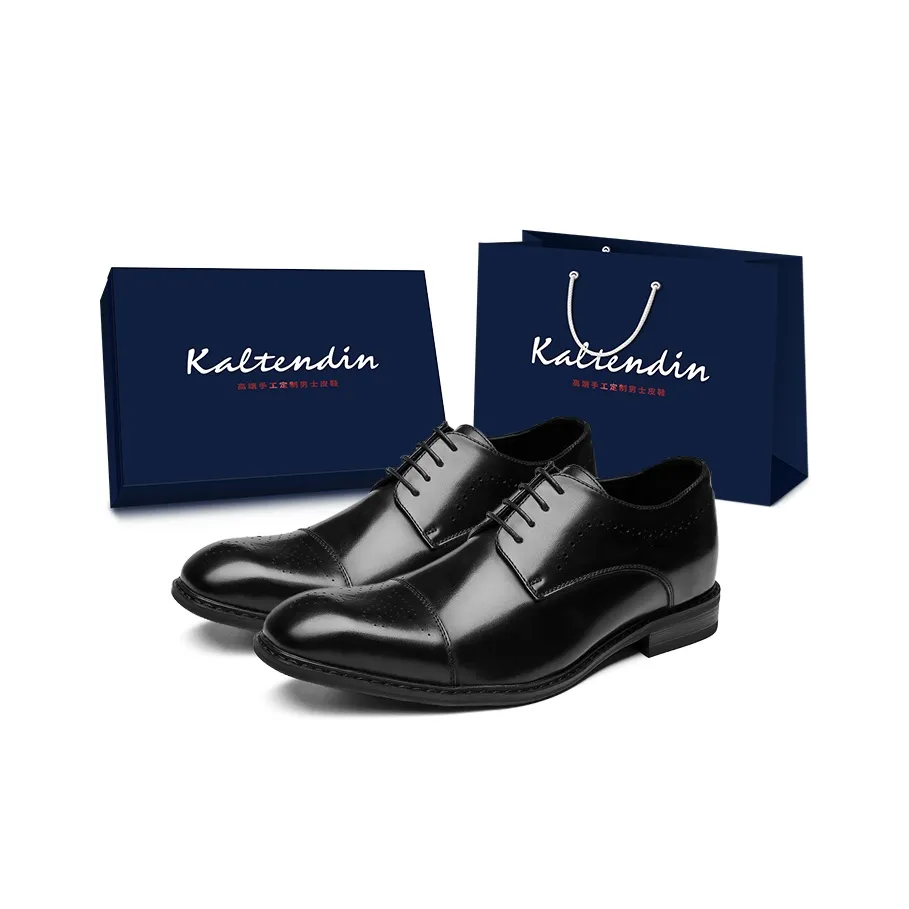 Kaltendin Classic Business Fashion Versatile Cow Leather High-End Quality Minimalist Style Design Dress Shoes Men's