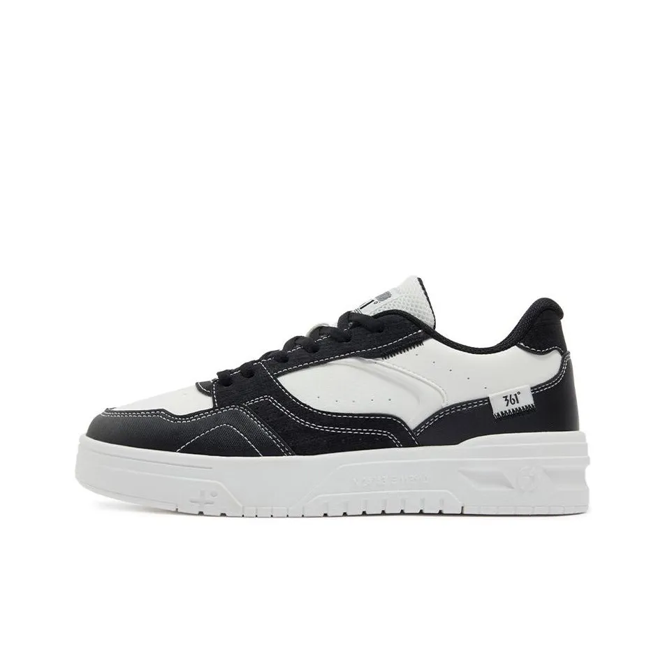 361° Износостойкие Нескользящие и Дышащие Низкие Кроссовки для Скейтбординга Женские Черно-белые
