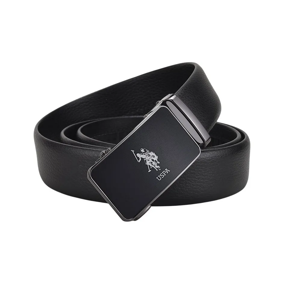 U.S. POLO ASSN. Ремни из коровьей кожи мужской 3,5 см