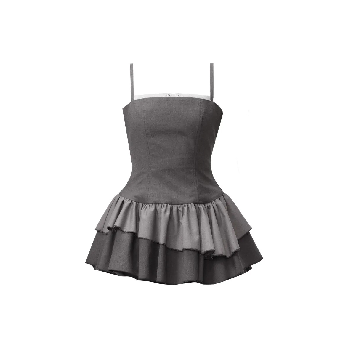 FRAGILE HEART Slip Dresses Women's Gray