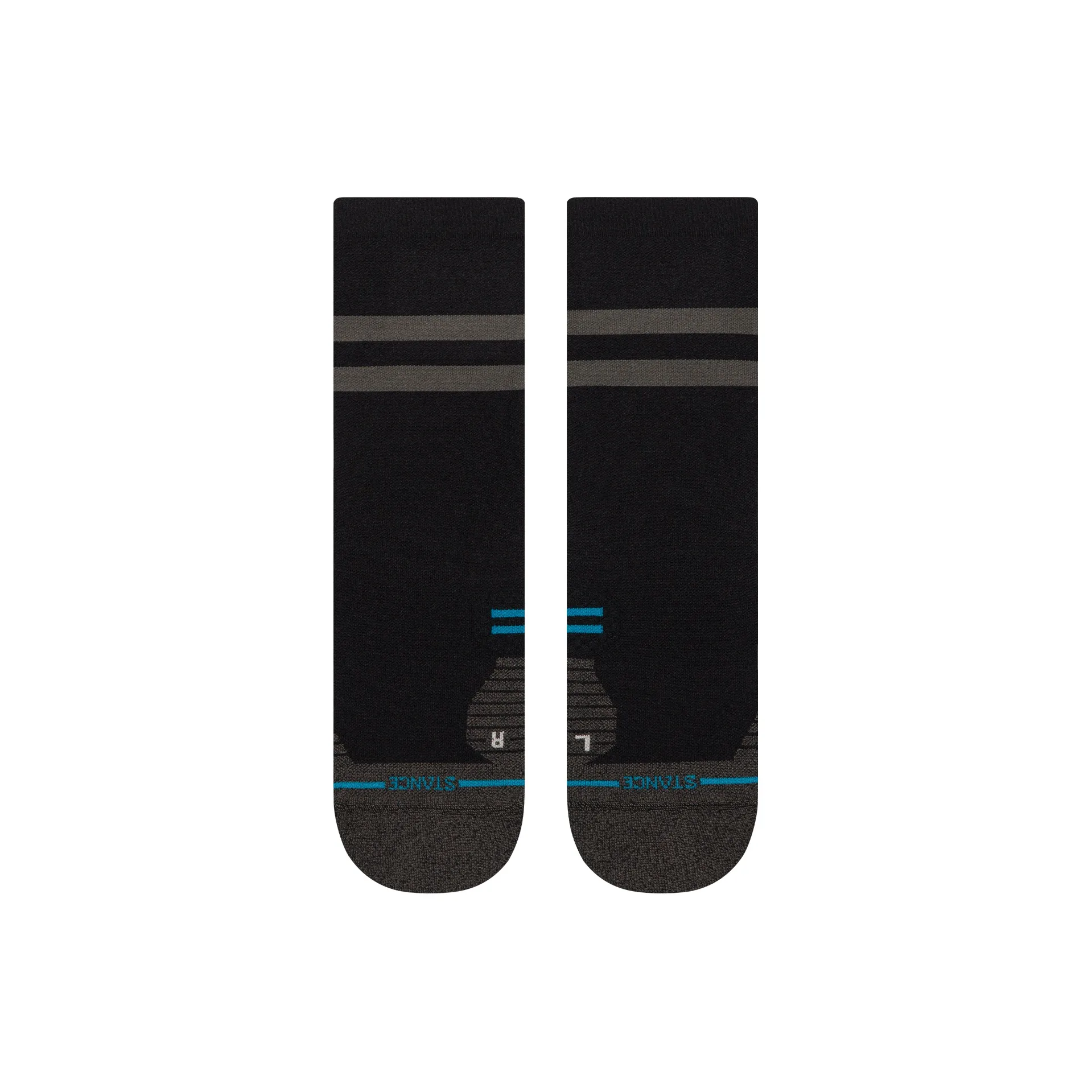 Stance Running Socks Unisex 1 Pack Black