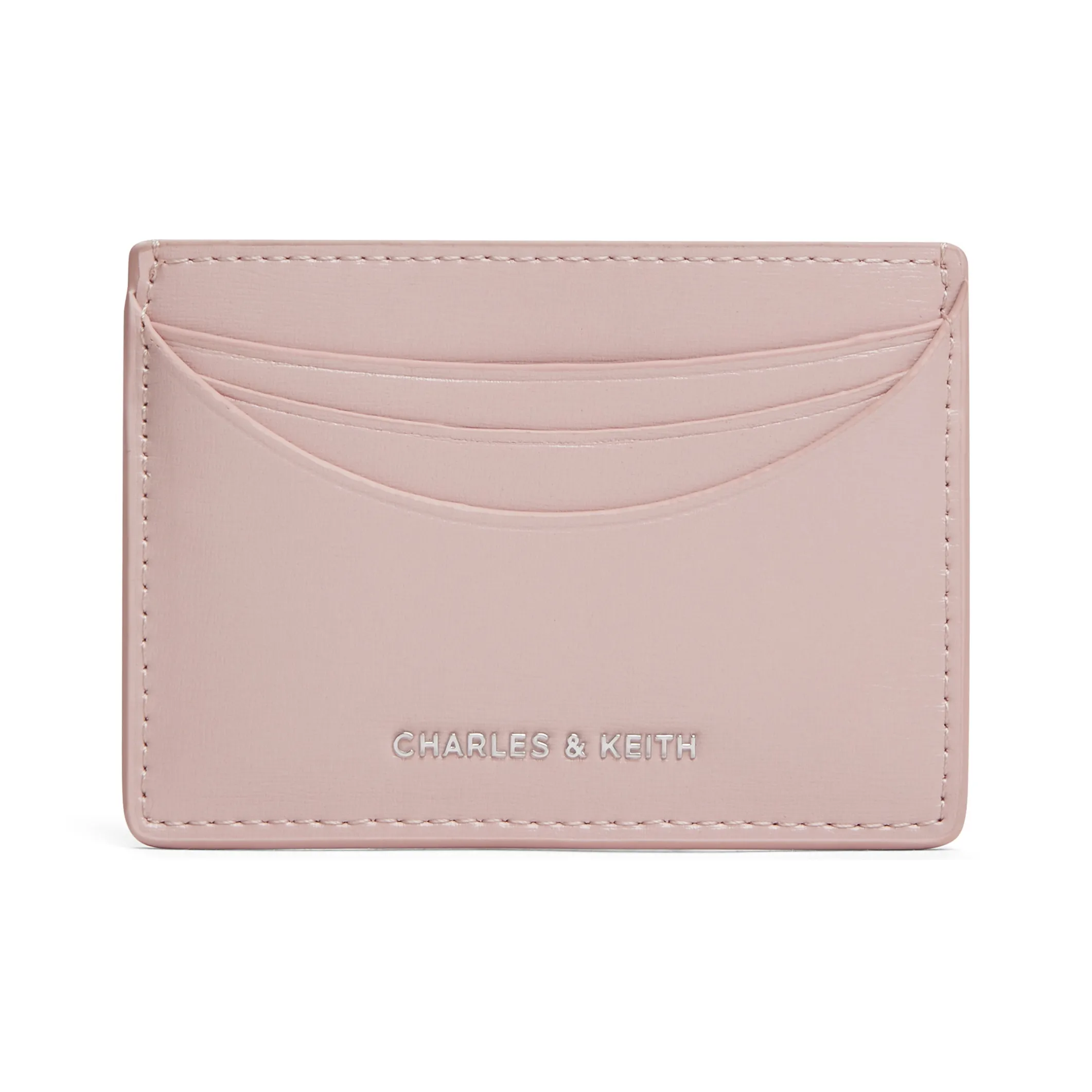CHARLES&KEITH PU Wallet Regular Women's Cream Milk White/Light Pink Light Pink