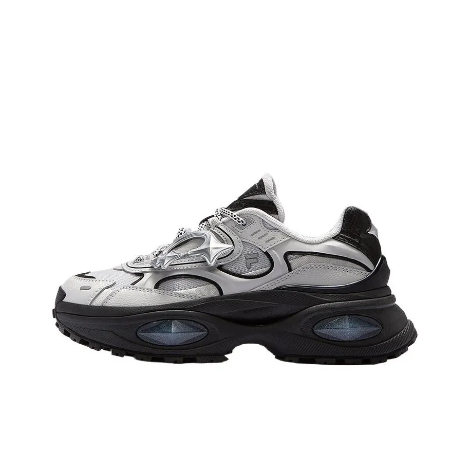 FILA FUSION BIANCO III Bianco 3 Cushioning Low-Top Chunky Sneakers Women's Gray Black