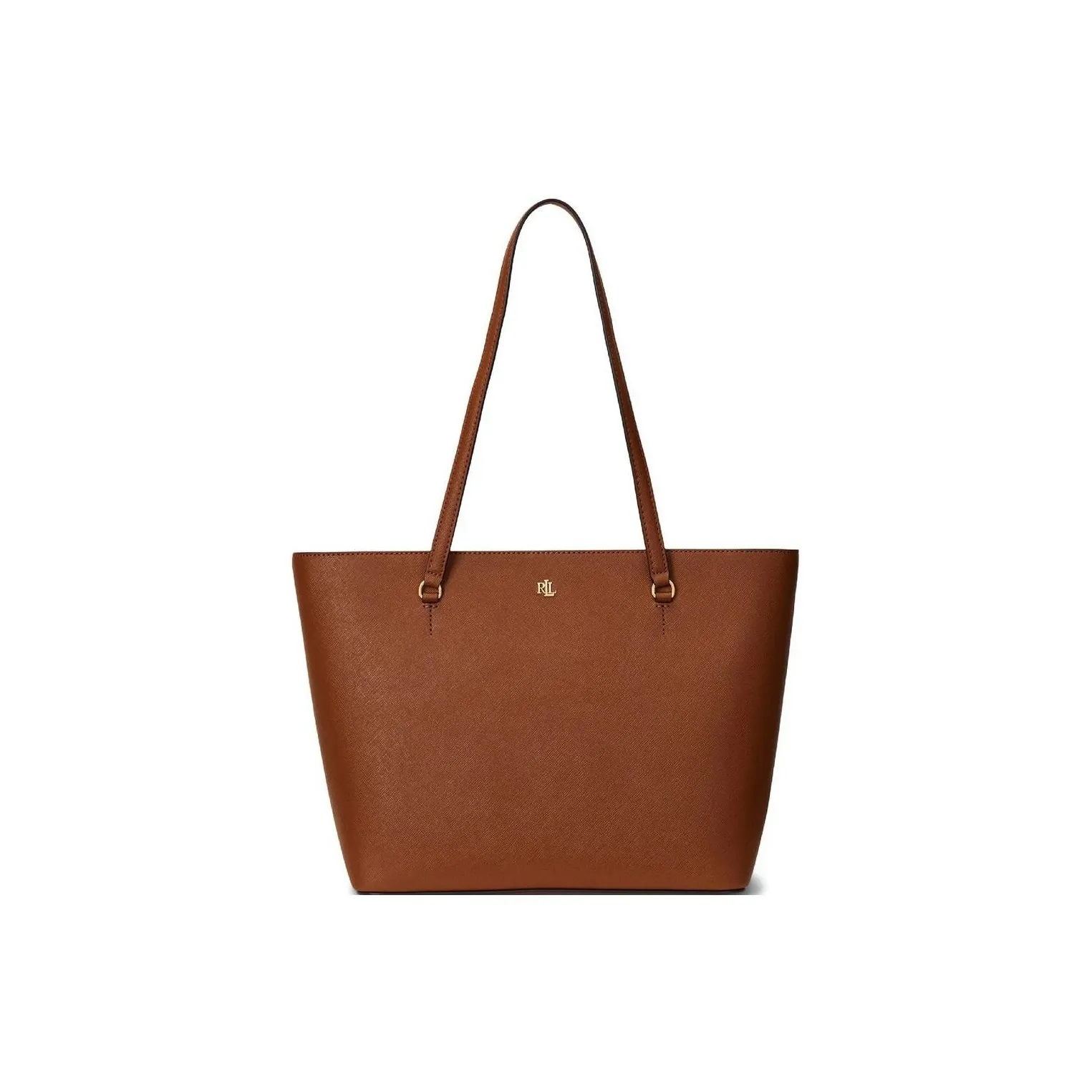 Ralph Lauren Artificial Leather Tote Bag, Shopping Bag, Handbag, Shoulder Bag Women's Brown