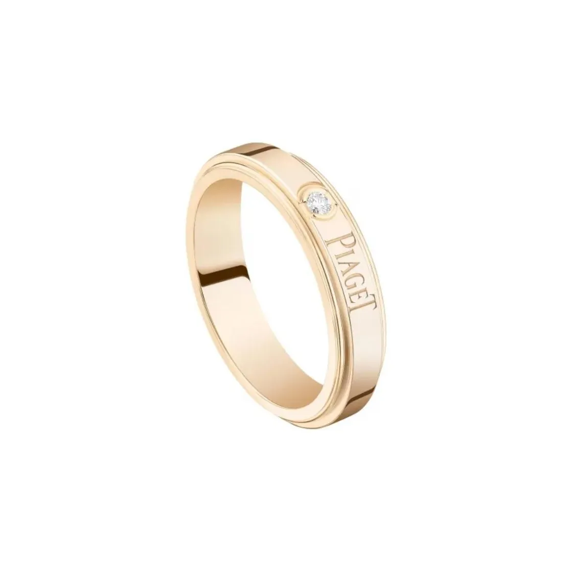 PIAGET 18K Rose Gold Diamond Rings Unisex