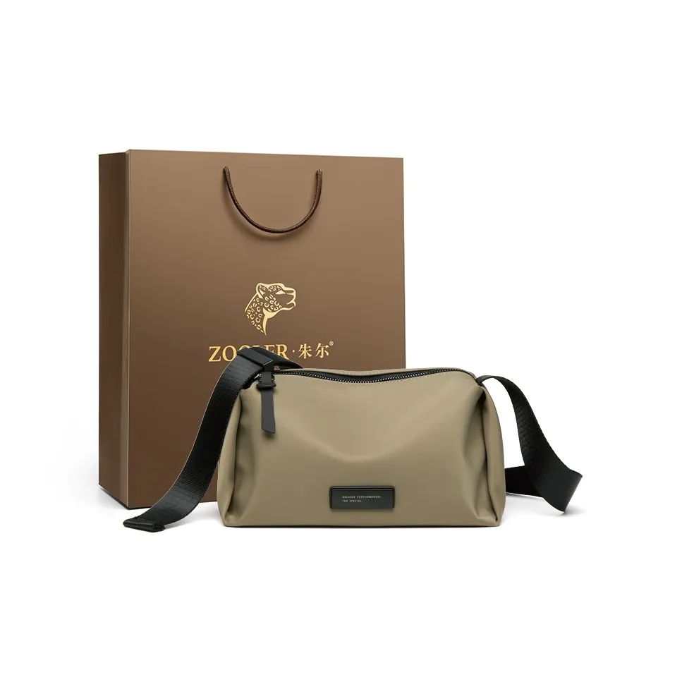 ZOOLER Oxford Crossbody Bag Standard Unisex Black Khaki ZOOLER Оксфорд Сумка через плечо Стандартная Унисекс Черный Хаки