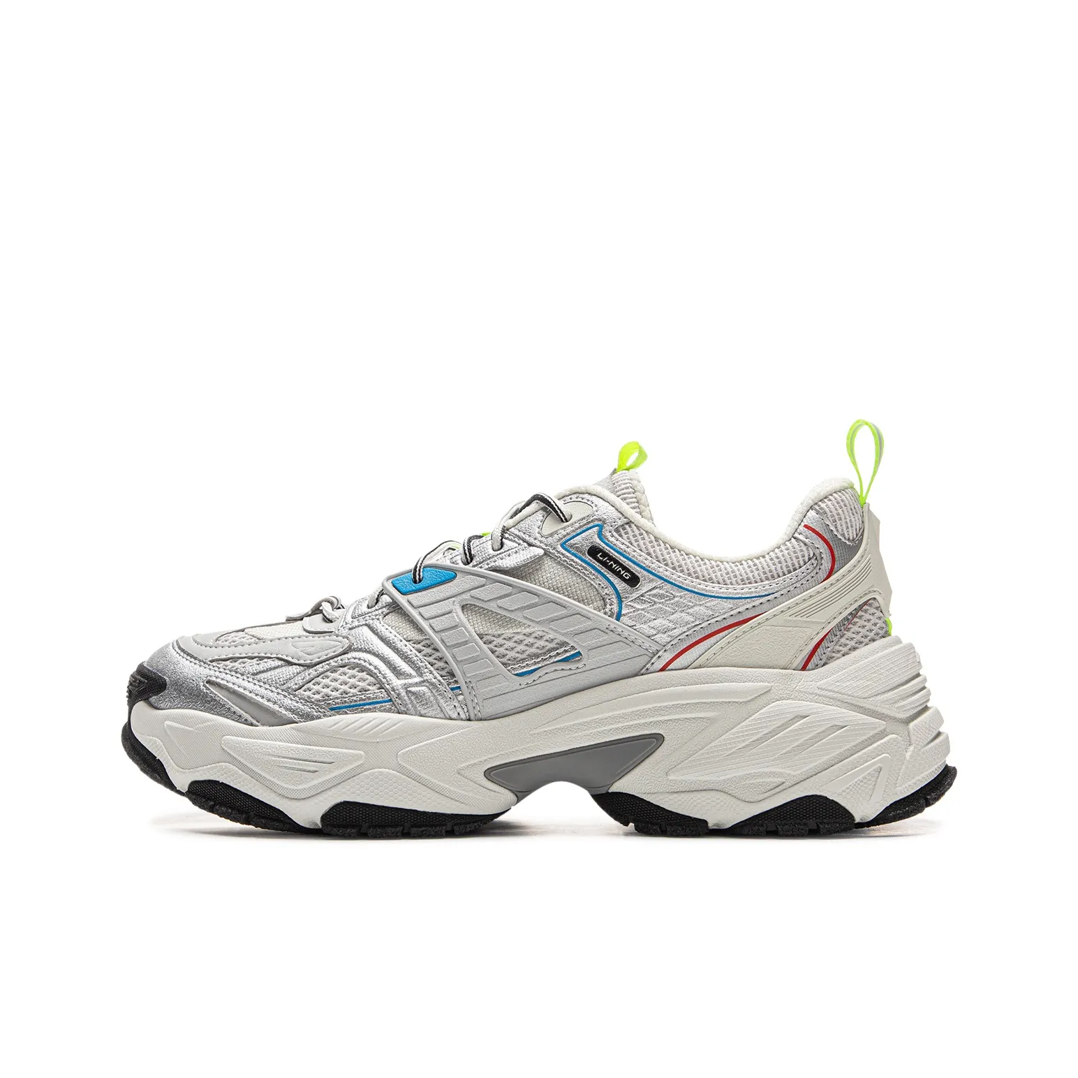 LiNing Red Sugar 2 Anti-Slip And Wear-Resistant Breathable Low-Top Casual Shoes Men's Silver Gray