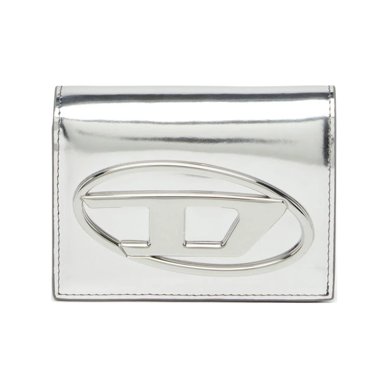 DIESEL Коровья кожа Кошелек Женский Серебряный