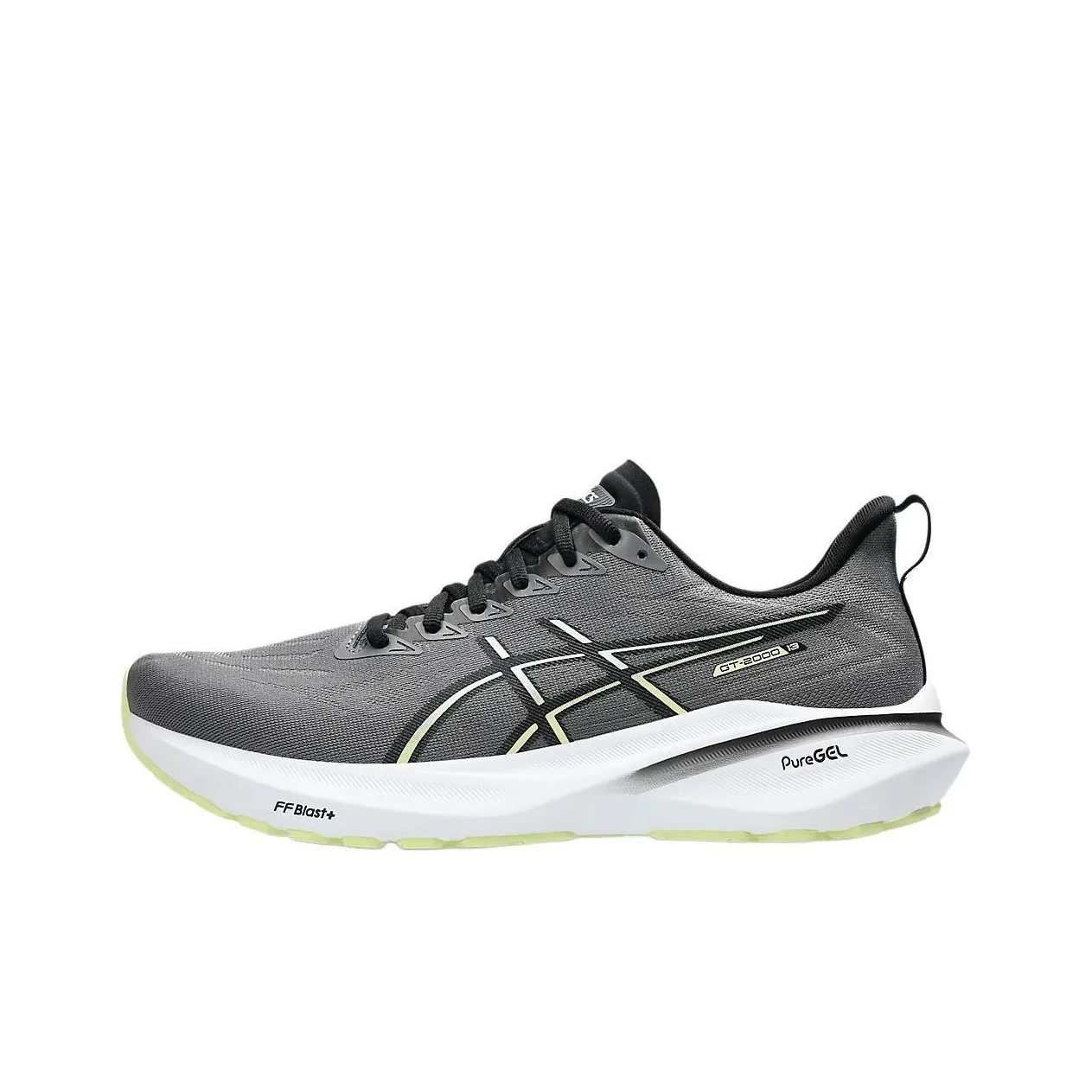 Asics GT 2000 13 Anti Slip Wear Resistant Low Top Running Shoes Men's Gray Black 2E Width