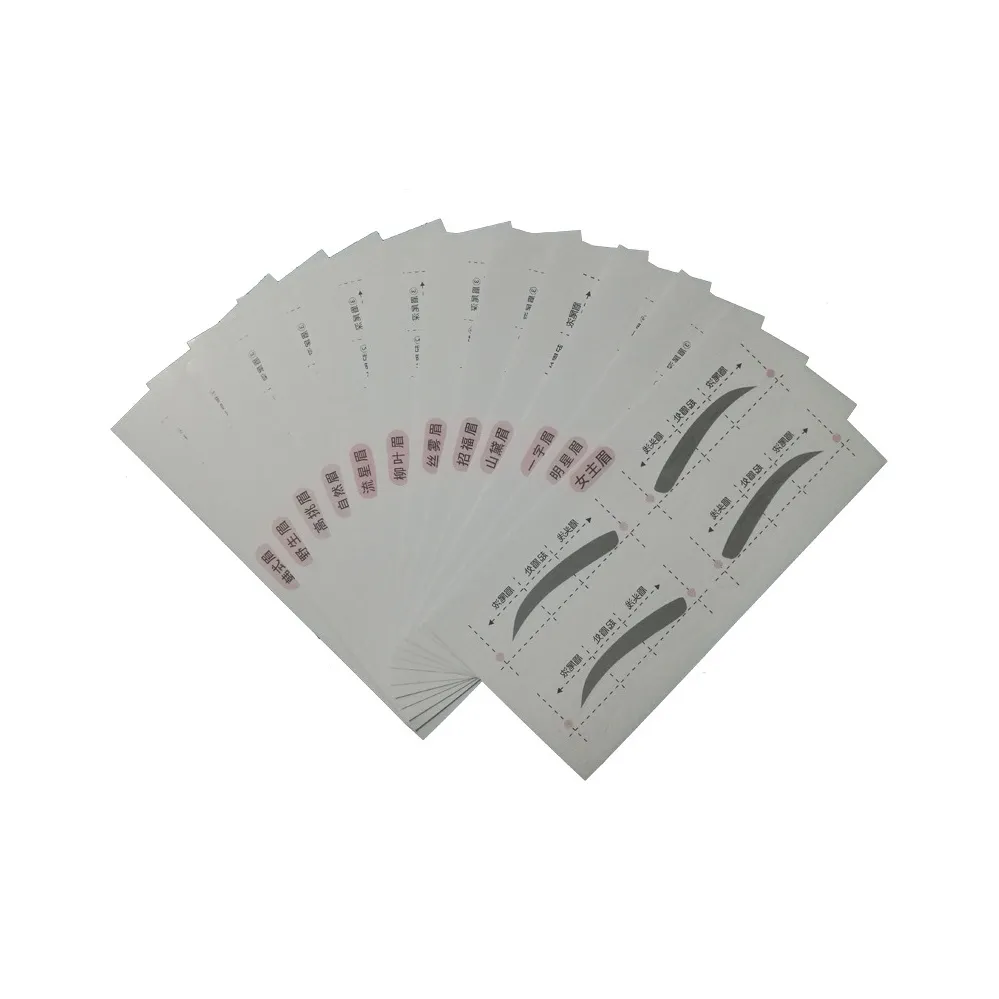 JINGLINGLONG [24 листа] Стикер для бровей и лента для формирования бровей для начинающих Lazy