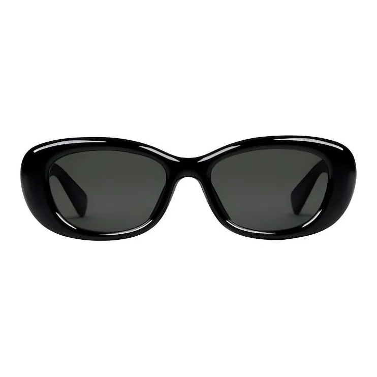 GUCCI Injection Molded Oval Sunglasses Women's Black